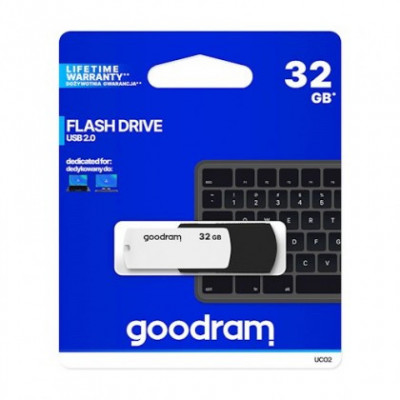 Memorie Externa GoodRam (pendrive) (32GB I USB2.0) Blister USO2-0320KWR11 Negru-Alb foto