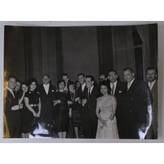 SESIUNEA A XVII -A A C.E.E. , O.N.U. , GENEVA , FOTOGRAFIE DE GRUP LA UN DINEU , APRILIE 1962
