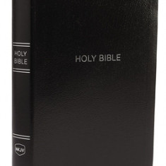 NKJV, Reference Bible, Center-Column Giant Print, Leather-Look, Black, Red Letter Edition, Comfort Print