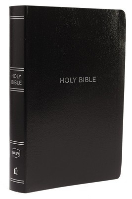 NKJV, Reference Bible, Center-Column Giant Print, Leather-Look, Black, Red Letter Edition, Comfort Print foto