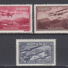 ROMANIA 1931 LP 94 VEDERI POSTA AERIANA SERIE MNH