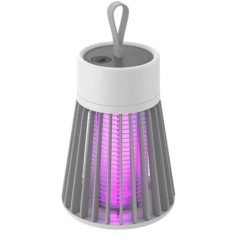 Lampa anti insecte, cu lumina UV, electrica, incarcare USB, pentru interior si exterior, alb