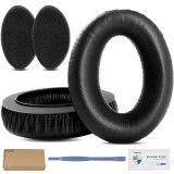 Set 2 bureti pentru casti Sennheiser HD660 S2, HD660 S, HD650, HD600, HD6XX, HD58X, HD581, HD580, HD565, HD545, HD535, HD525, HD265 - Piele ecologica