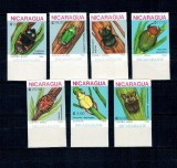 Nicaragua 1988 - Insecte, fauna, serie nedantelata neuzata