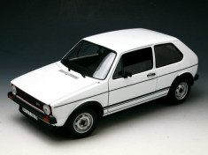 Macheta Auto Norev, VOLKSWAGEN VW Golf GTI 1977 - Alb 1:18 foto