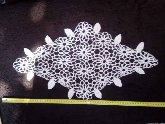 MILEU MACRAME / MACRAMEU - LUCRAT MANUAL 60 CM X 30 CM..