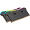 Memorie DDR Corsair DDR4 16 GB, frecventa 3200 MHz, 8 GB x 2 module, radiator, iluminare RGB, &quot;CMH16GX4M2E3200C16&quot;