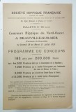SOCIETE HIPPIQUE FRANCAISE , CONCOURS HIPPIQUE DU NORD - OUEST , , PROGRAMME DU CONCOURS , 1928