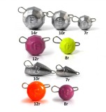 Set de plumburi Fanatik pentru light-jigging la știucă 9 buc