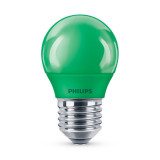 Bec LED Philips colorat P45 3.1 25W GR Verde E27