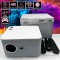 Videoproiector Smart Portabil, Linomag&reg;, 4K Full HD 1080P, 350 ANSI, Autofocus, Android 11, WiFi, Bluetooth, Difuzor Integrat, Telecomandă, Alb/Gri Pe