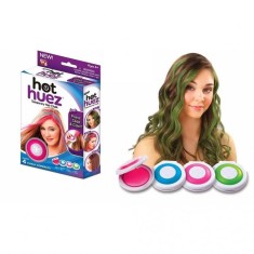 Creta pentru colorat parul Hot Huez, temporara, roz, albastru, fucsia, verde