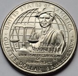 25 Cents SUA 2023 Eleanor Roosevelt, P, Quarter Dollar, Moneda America, UNC