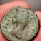 Moneda autentică Imperiul roman, Faustina Minor, 148-153 e.n, sestertius 30 mm