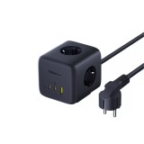 Prelungitor Baseus EnerFill FA11, 67W, 3A, 1 x USB-A - 2 x USB-C - 3 x Schuko, Negru E00082100123-00