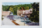 Carte postala veche 1928 Marienbad Kreuzbrunnen, Necirculata, Printata