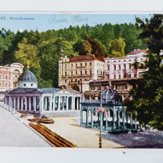 Carte postala veche 1928 Marienbad Kreuzbrunnen