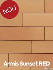 Coltar klinker Terca Armis Sunset Red 21.5x6.5x0.9 cm foto