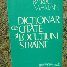 DICTIONAR DE CITATE SI LOCUTIUNI STRAINE-BARBU MARIAN