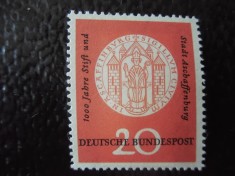 GERMANIA-1000 ANI ORASUL ASCHAFFENBURG-SERIE COMPLETA-NESTAMPILAT foto