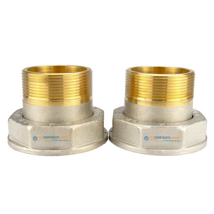Sistem prindere contor gaz G25 2&amp;quot; 1/2, Proconstructo Group, doua bucati olandezi din alama