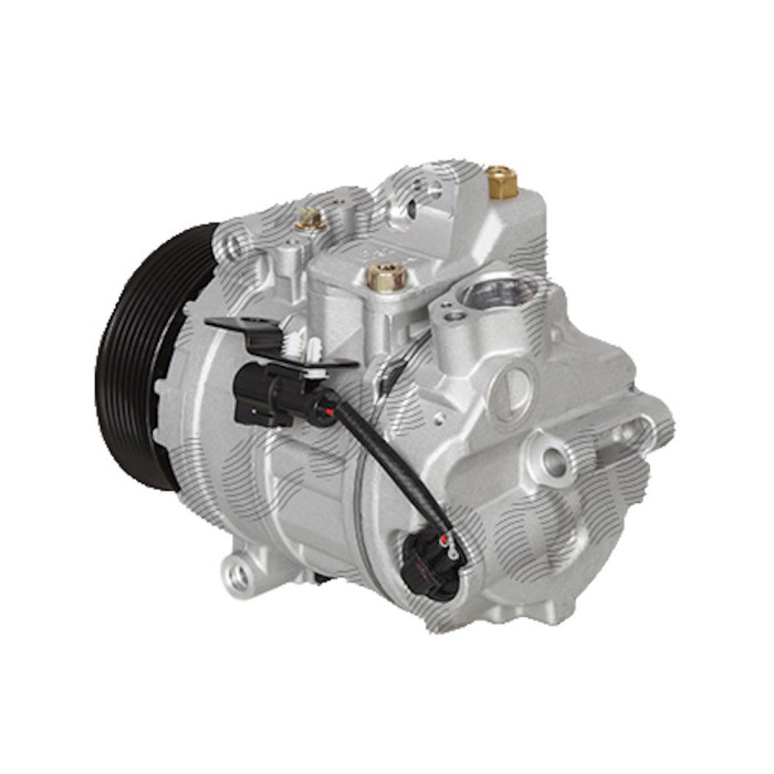 Compresor aer conditionat Land Rover Discovery/LR3, 2004-2009, motorizare 2.7 d, diesel, rola curea 110 mm, 8 caneluri, de tip Denso: 7SEU17C