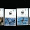 Niuafo&#039;ou 2016 - Fauna , WWF , Petrel negru , serie 4 valori cu vigneta wwf , dantelate , MNH , Mi.607-610