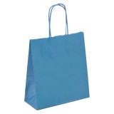 Sacosa Cadou, Kraft, Turcoaz, Dimensiuni 36x12x41cm, Oem
