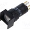 Comutator corp EAO 16mm &Oslash;16,2mm 1 poziție NC NO seria 51