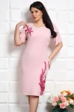 Cumpara ieftin Rochie Eleganta Melvina RozeMarimea