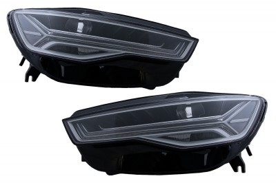 Faruri Full LED Audi A6 4G C7 (2011-2018) Facelift Matrix Design Semnalizare Dinamica Secventiala Performance AutoTuning foto