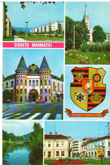 CPIB 16091 CARTE POSTALA - SIGHETU MARMATIEI, MOZAIC, AUTOTURISM