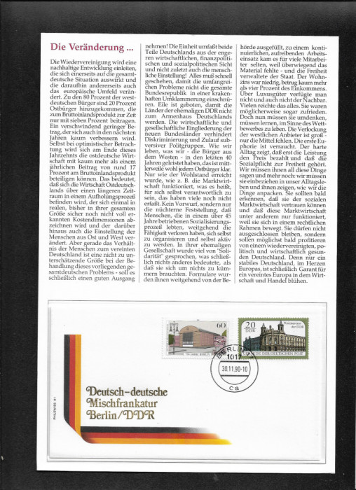 Germania FDC 1990