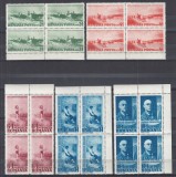 ROMANIA 1938 LP127 CENTENARUL NASTERII PICTORULUI NICOLAE GRIGORESCU SERIA IN BLOC DE 4 TIMBRE STARE MNH
