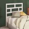Gossi tablie de pat, alb, 96x4x100 cm, lemn masiv de pin