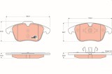 TRW GDB1683 COTEC set placute frana,frana disc