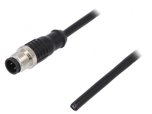 Mufă M12 4 Pin Tată Drept Ethernet IP65/IP67 30V 4A