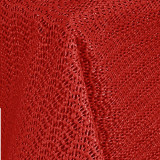 Fata de masa rotunda spumata de gradina Jemidi, 160 cm, Rosu, PVC, 55285.09.04