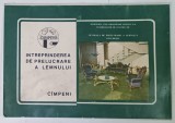 INTREPRINDEREA DE PRELUCRARE A LEMNULUI , CIMPENI , MAPA DE PREZENTARE CU PLANSE ,ANII &#039; 70