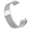Curea otel, Milanese Loop, compatibila Huawei Watch GT 2 46mm, telescoape QR, Argintiu