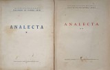 ANALECTA VOL.1-2-UNIVERSITATEA DIN BUCURESTI, INSTITUTUL DE ISTORIA ARTEI