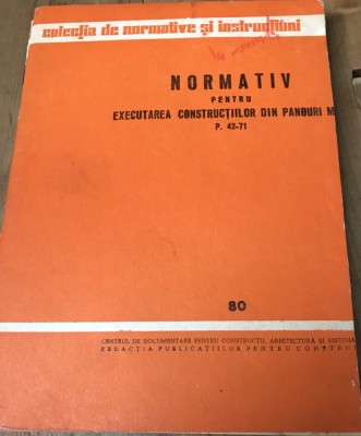 DVP31 Normativ- Executarea constructiilor din panouri foto