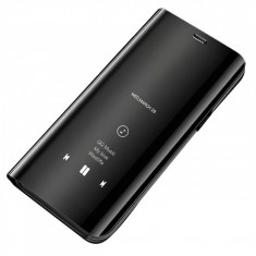 Husa Plastic OEM Clear View pentru Samsung Galaxy S7 edge G935, Neagra