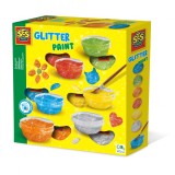Set pentru copii acuarele pasta glitter (guasa),6 culori set
