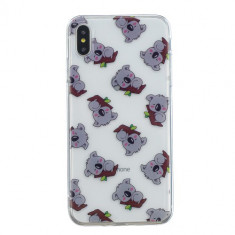 Carcasa Husa Apple iPhone XS Max model Koala, Antisoc + Folie sticla securizata Apple iPhone XS Max Tempered Glass Viceversa foto