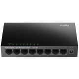 CUDY 8-Port Gigabit Light Managed Switch, 8 10 100 1000M RJ45 Ports, Desktop Metal Case, Power Saving, Plug Play, Local management via WEB GUI, suppor