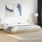 Gossi cadru de pat cu led stejar sonoma 200x200 cm lemn prelucrat