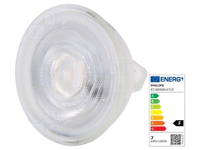 Lampă LED GU5,3 7W 2700K 621lm Alb Cald