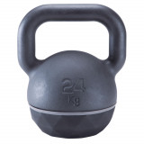 Ganteră Kettlebell din Fontă și Bază din Cauciuc - 24 kg, Corength