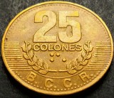 Cumpara ieftin Moneda exotica 25 COLONES - COSTA RICA, anul 1995 * cod 3994, America Centrala si de Sud